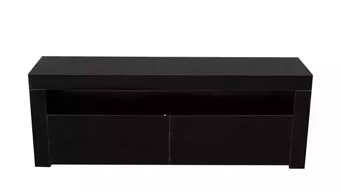 Curated 140cm TV Stand 70 inch TV inbuilt LED 2 Door 1 Shelf