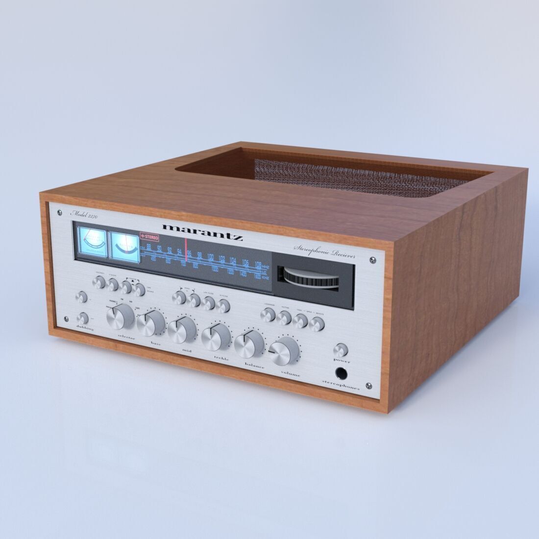 Marantz Receiver model 2270 for Daz Studio 3D model_2