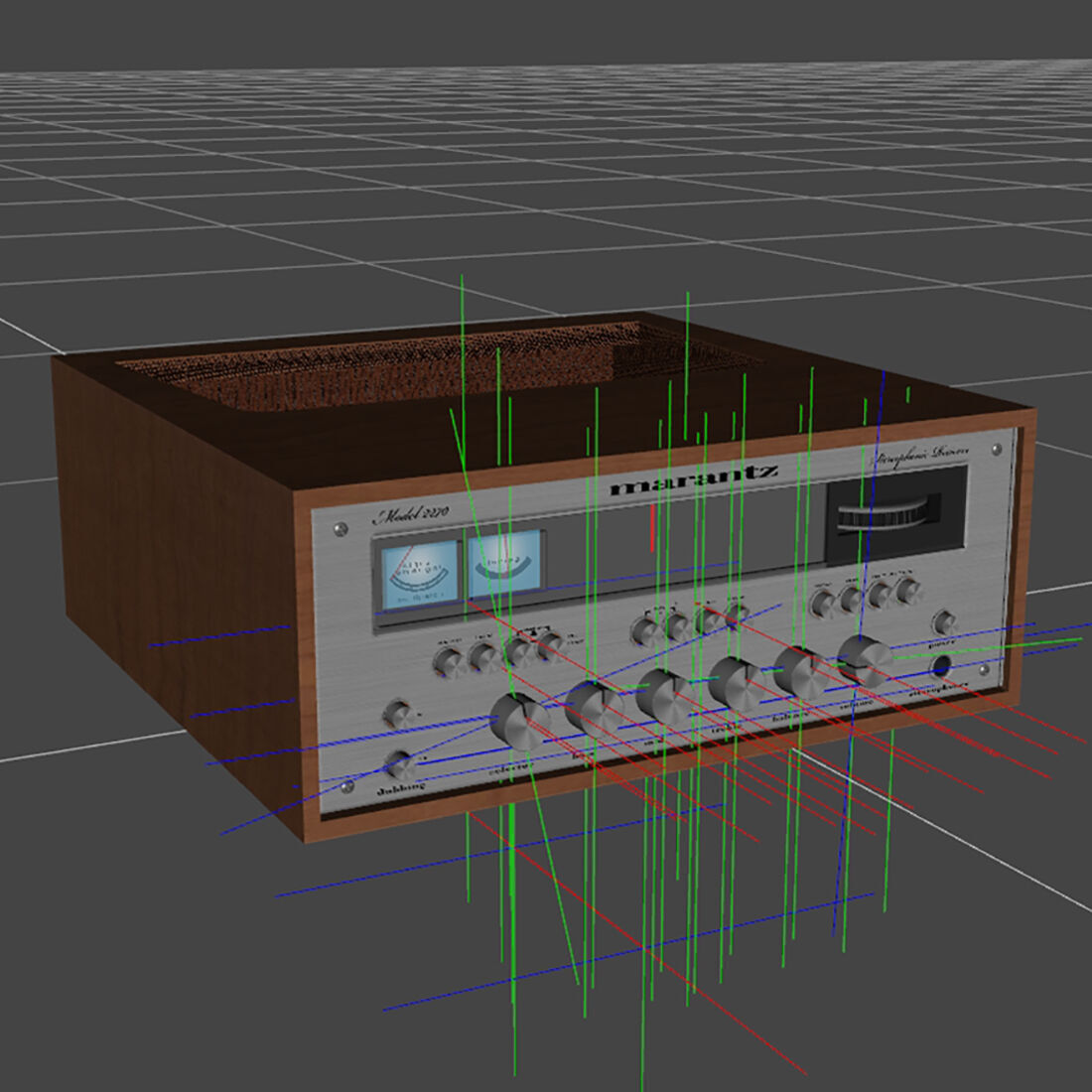 Marantz Receiver model 2270 for Daz Studio 3D model_3