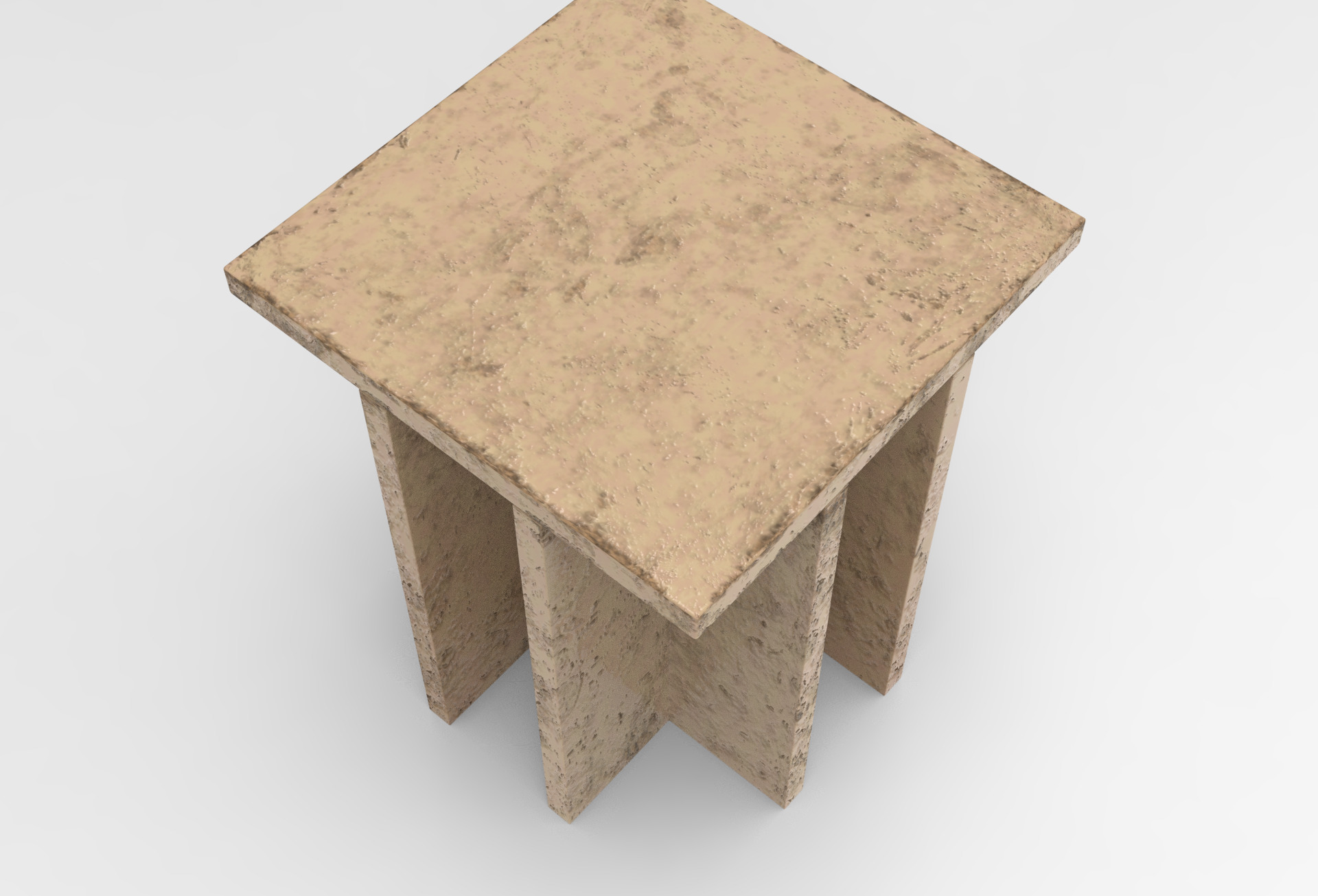Oksi Side Table Low-poly 3D model_1
