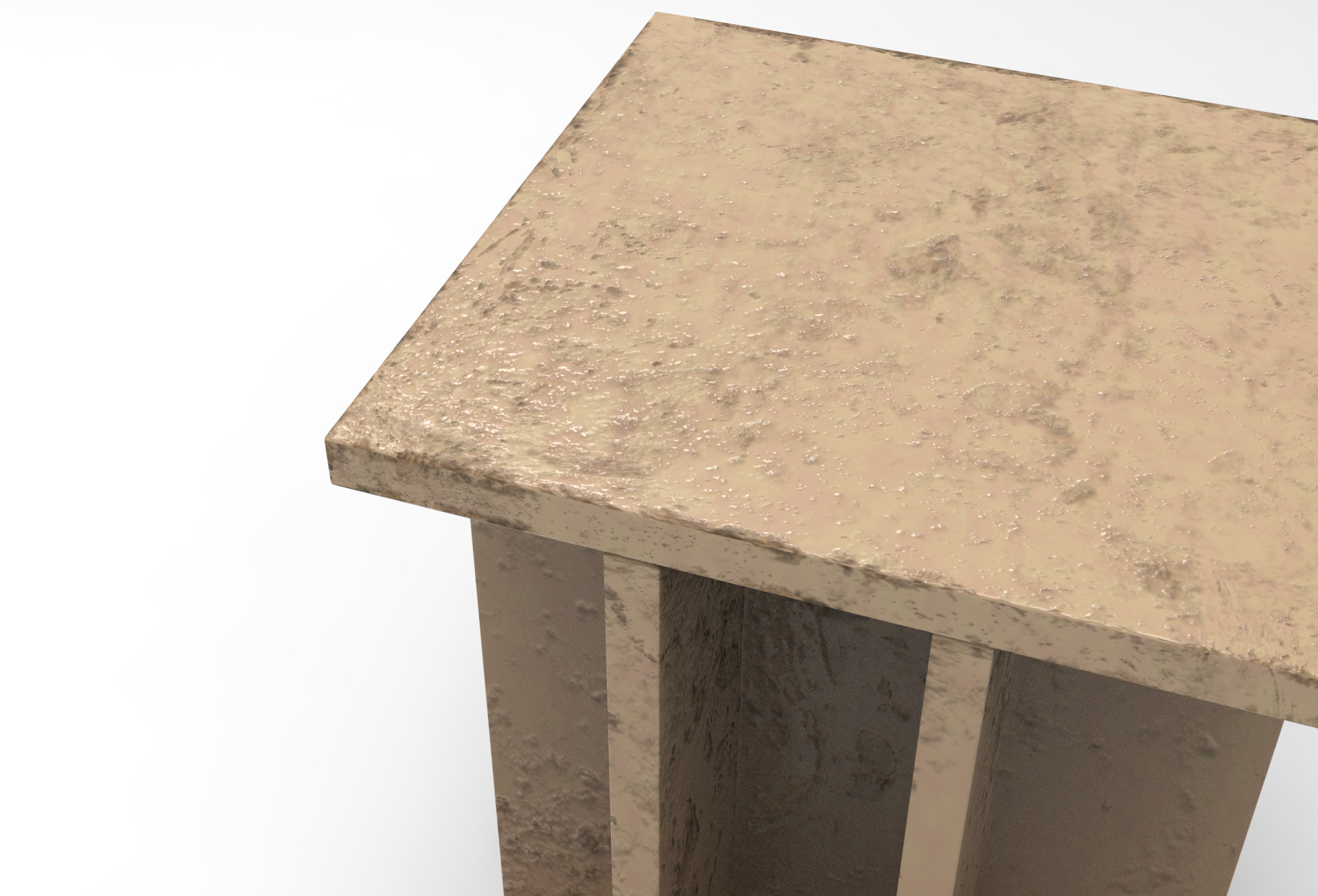 Oksi Side Table Low-poly 3D model_4