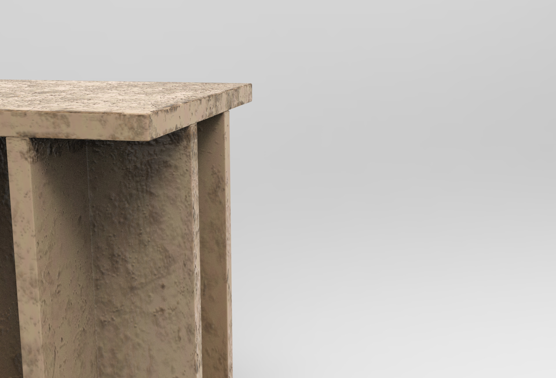 Oksi Side Table Low-poly 3D model_3