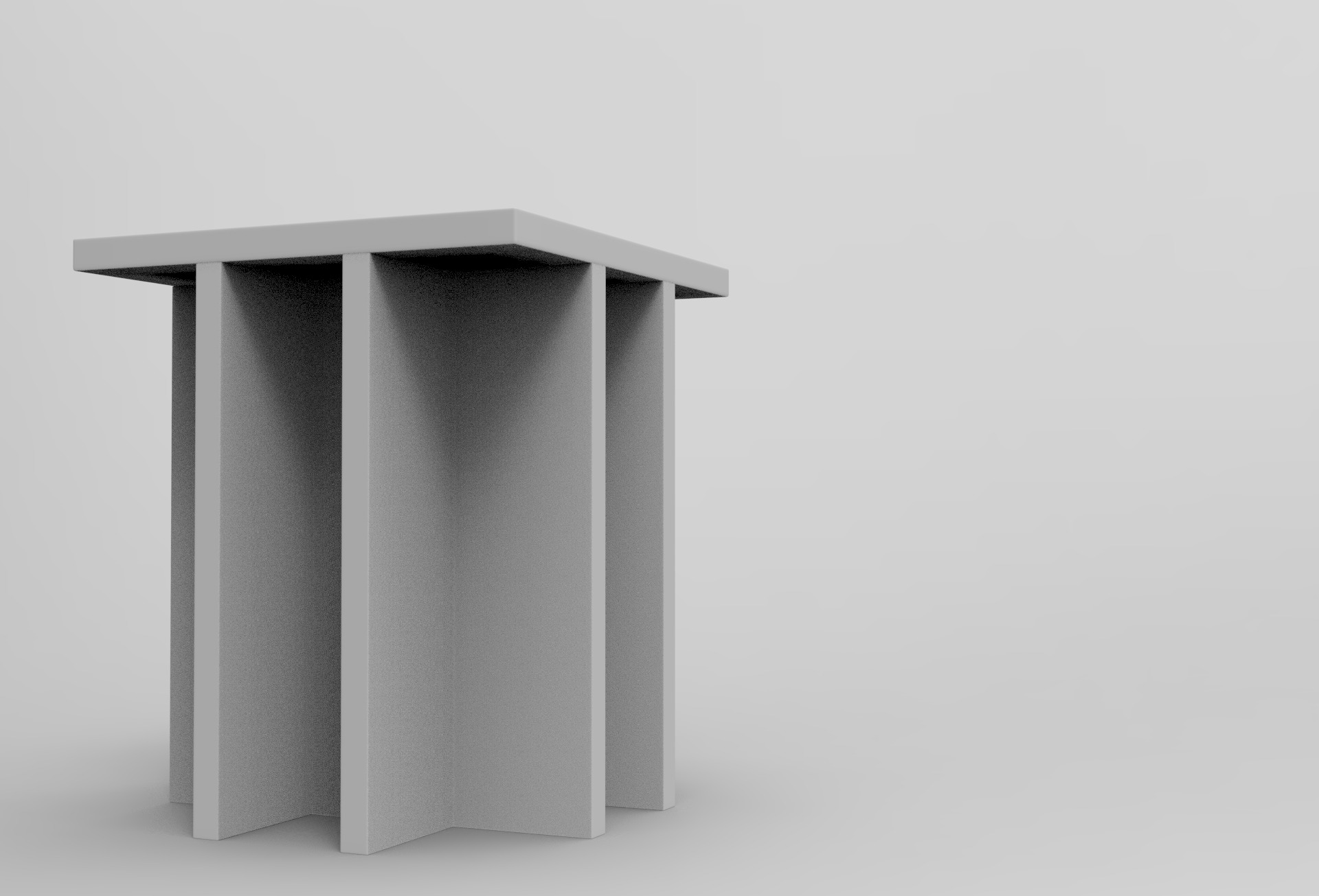 Oksi Side Table Low-poly 3D model_8