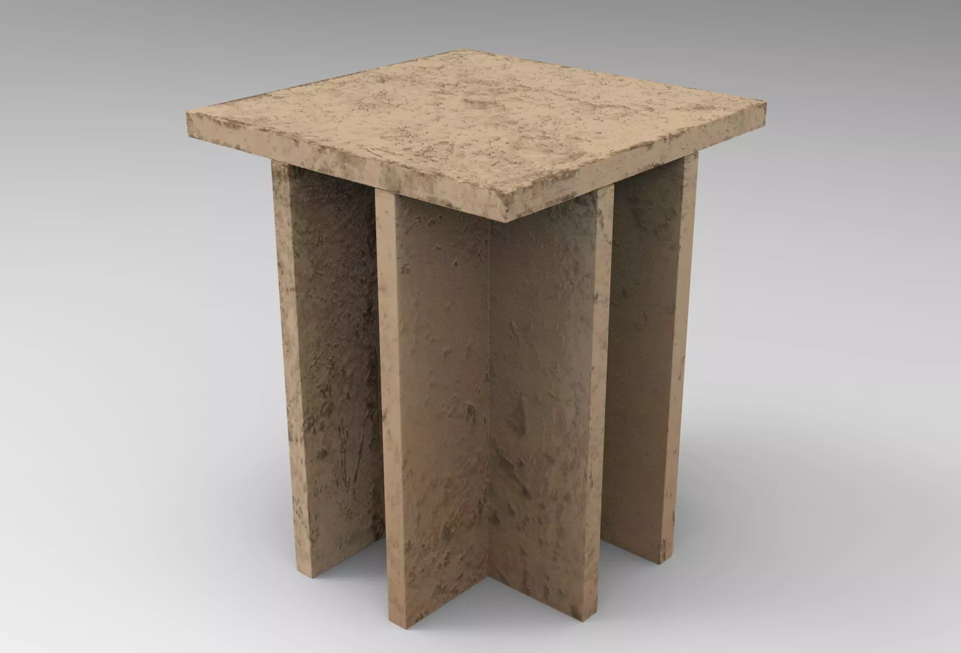 Oksi Side Table Low-poly 3D model_0