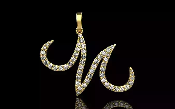 Initial pendant M  model 729