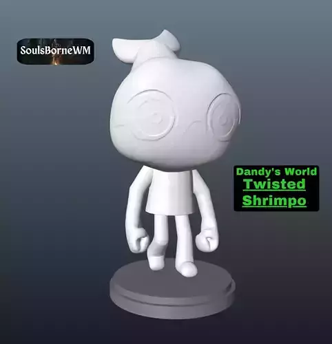 Dandy World Twisted Shrimpo 3D print model