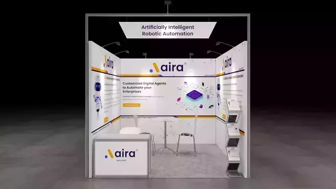 Exhibition Stand 3x3 1Side D1V1