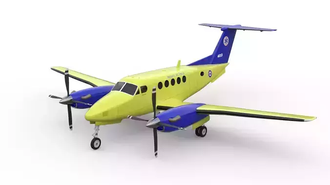 Beechcraft Hellenic Air Force Livery 3D model