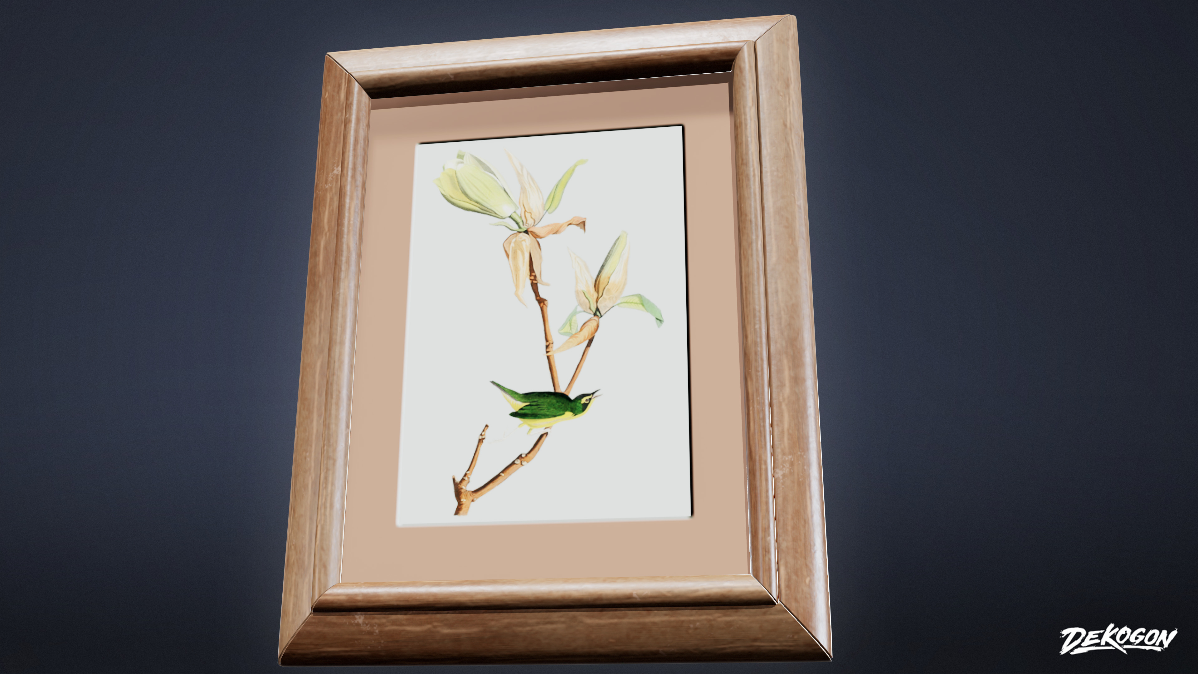 SUBURBS - Wall Frame 15 - LOW POLY AND NANITE Low-poly 3D model_7