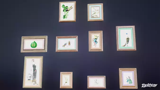 SUBURBS - Wall Frame 15 - LOW POLY AND NANITE