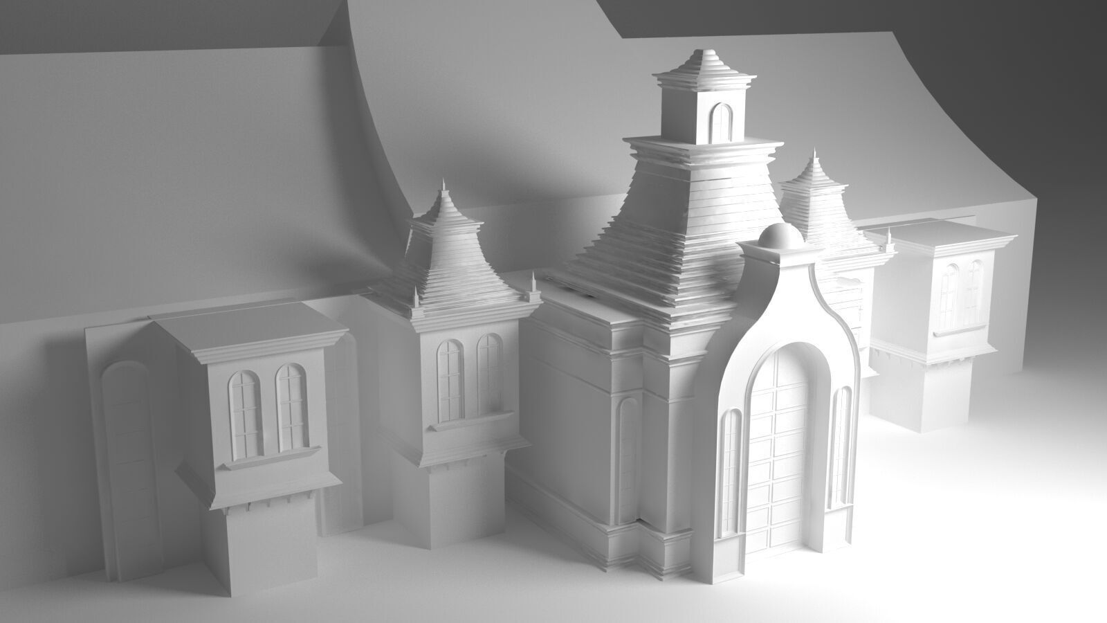 Wedding Stage 3D model_5