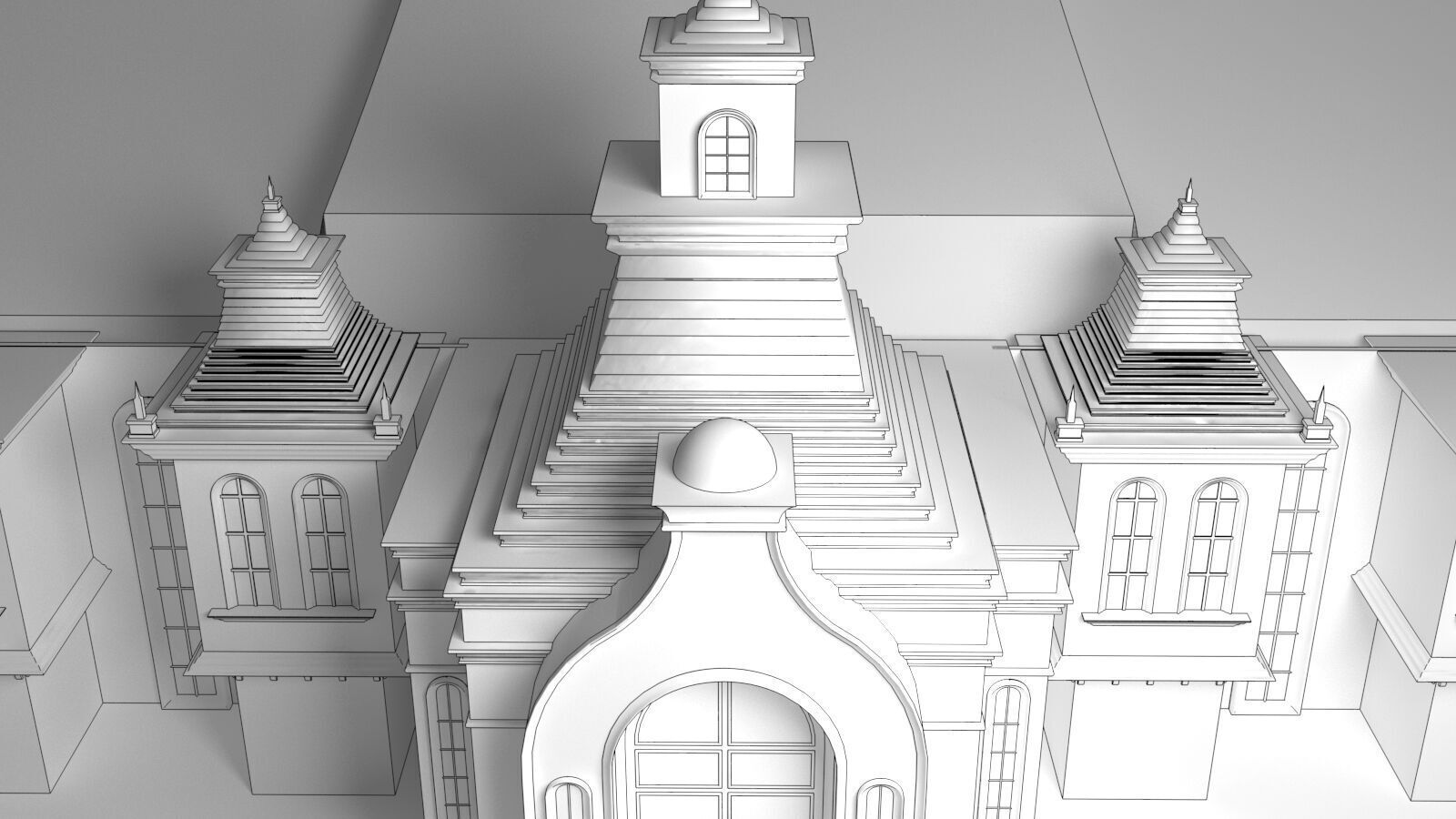 Wedding Stage 3D model_3