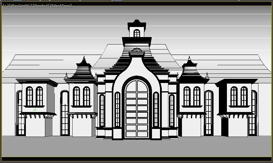 Wedding Stage 3D model_8