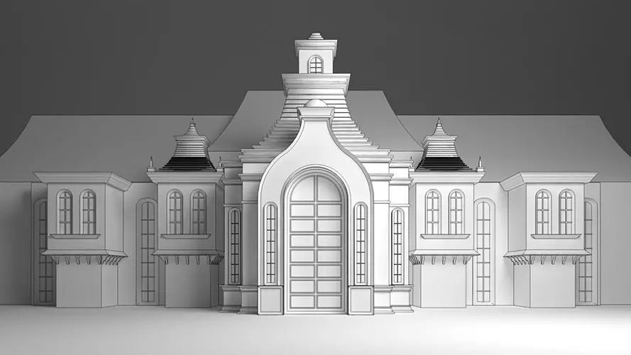 Wedding Stage 3D model_0