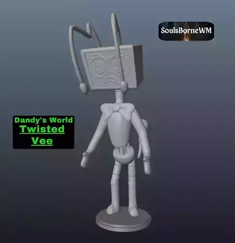 Dandy World Twisted Vee 3D print model