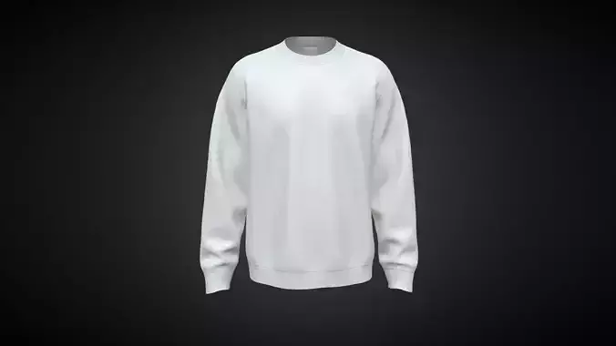 Sweatshirts-White In Low Poly