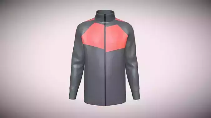 Mens Knit Jacket In Low Poly