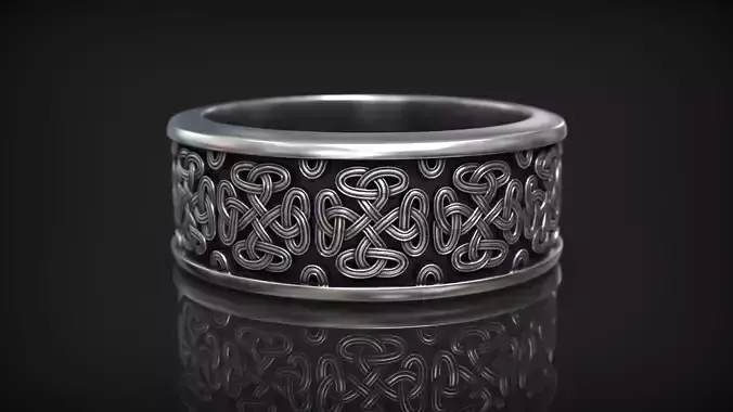 Authentic Celtic Traditional Nordic Pattern Viking Ornament Band