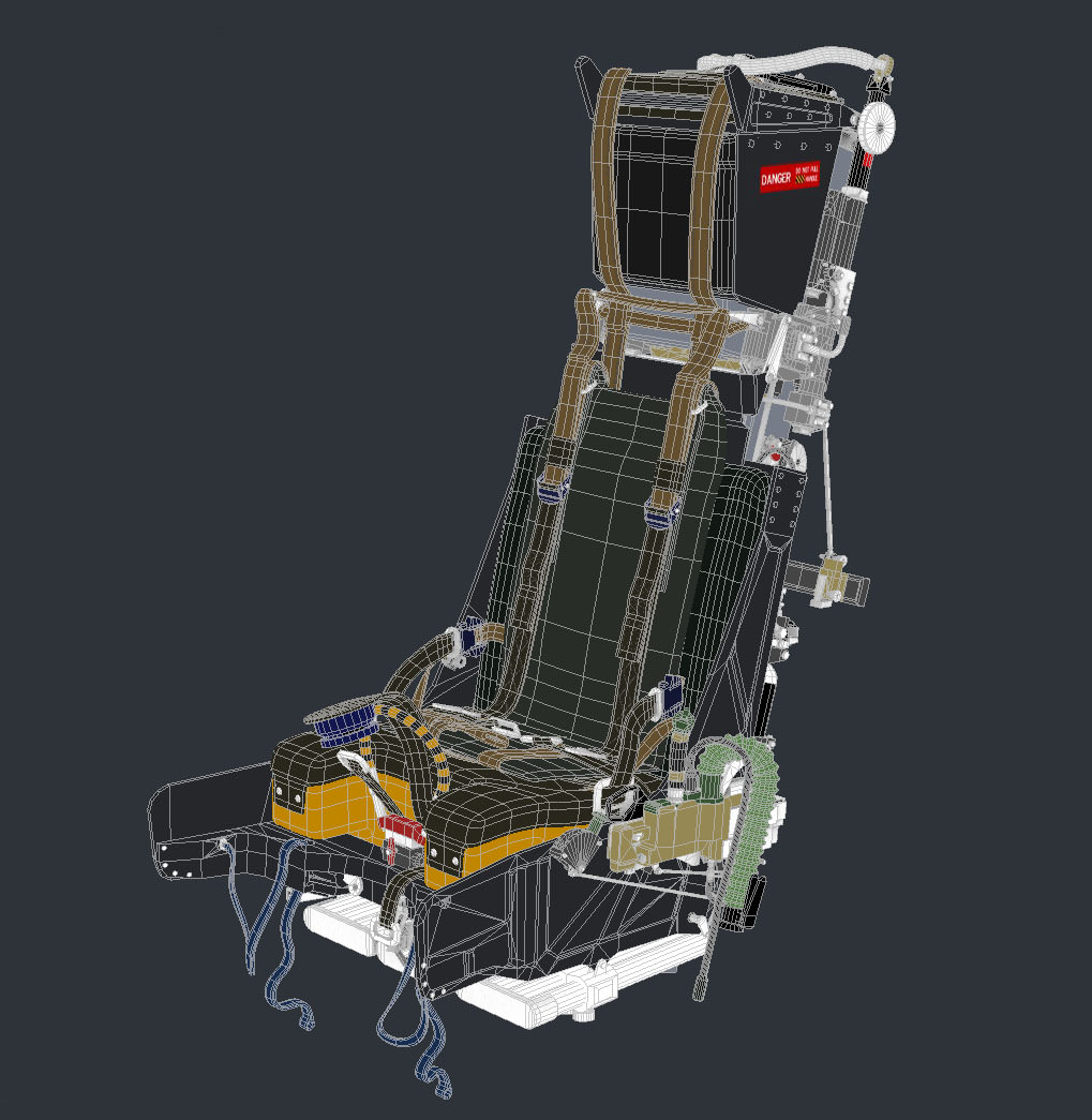 Martin baker Mk10 Ejection Seat 3D model_15