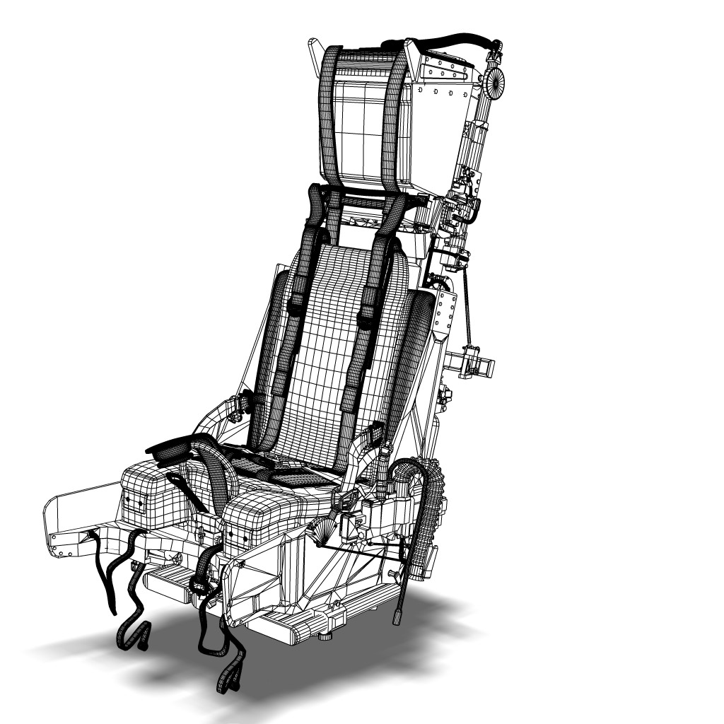 Martin baker Mk10 Ejection Seat 3D model_11