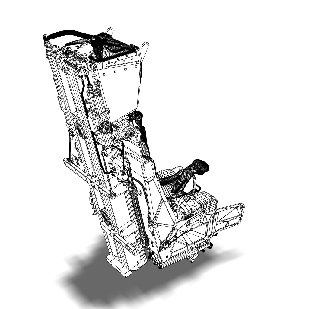 Martin baker Mk10 Ejection Seat 3D model_12