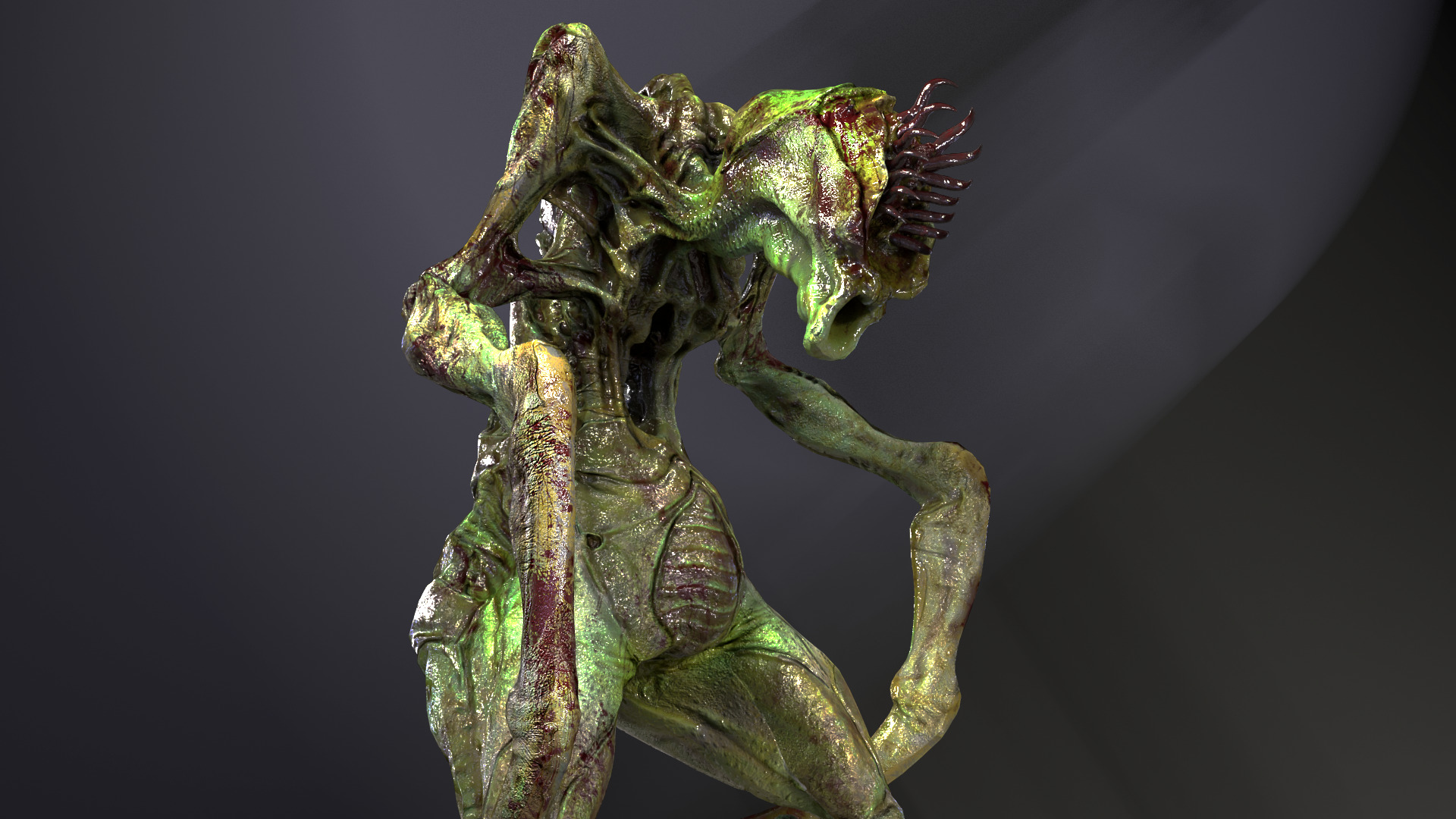 Roach Monster Low-poly 3D model_14