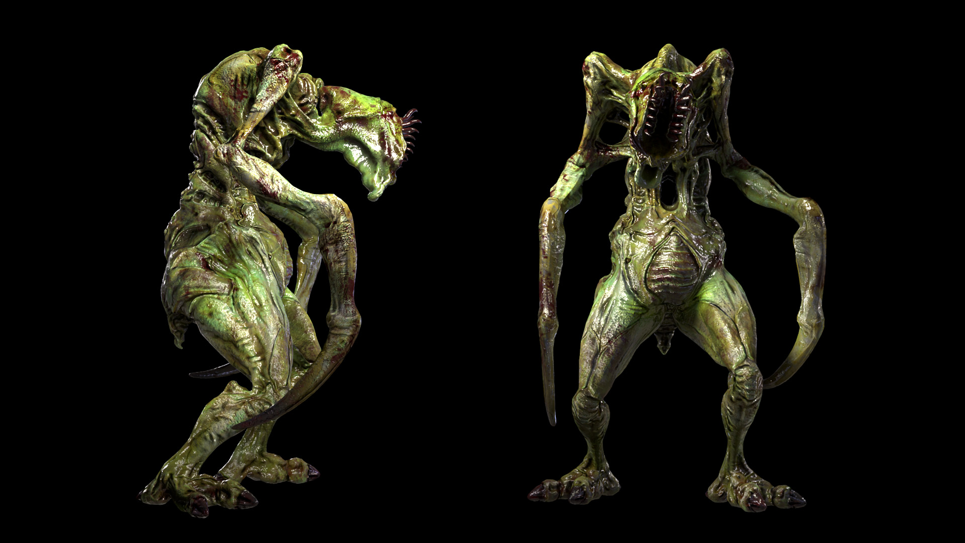 Roach Monster Low-poly 3D model_10