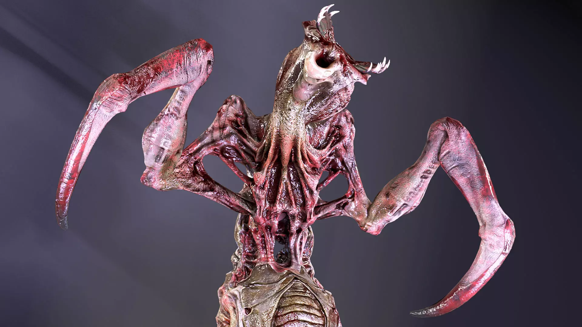 Roach Monster Low-poly 3D model_0