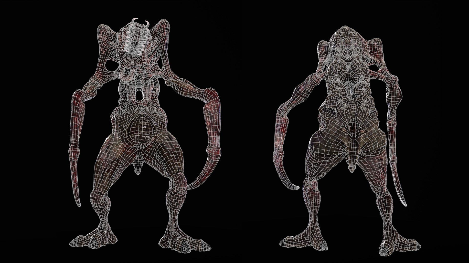 Roach Monster Low-poly 3D model_15