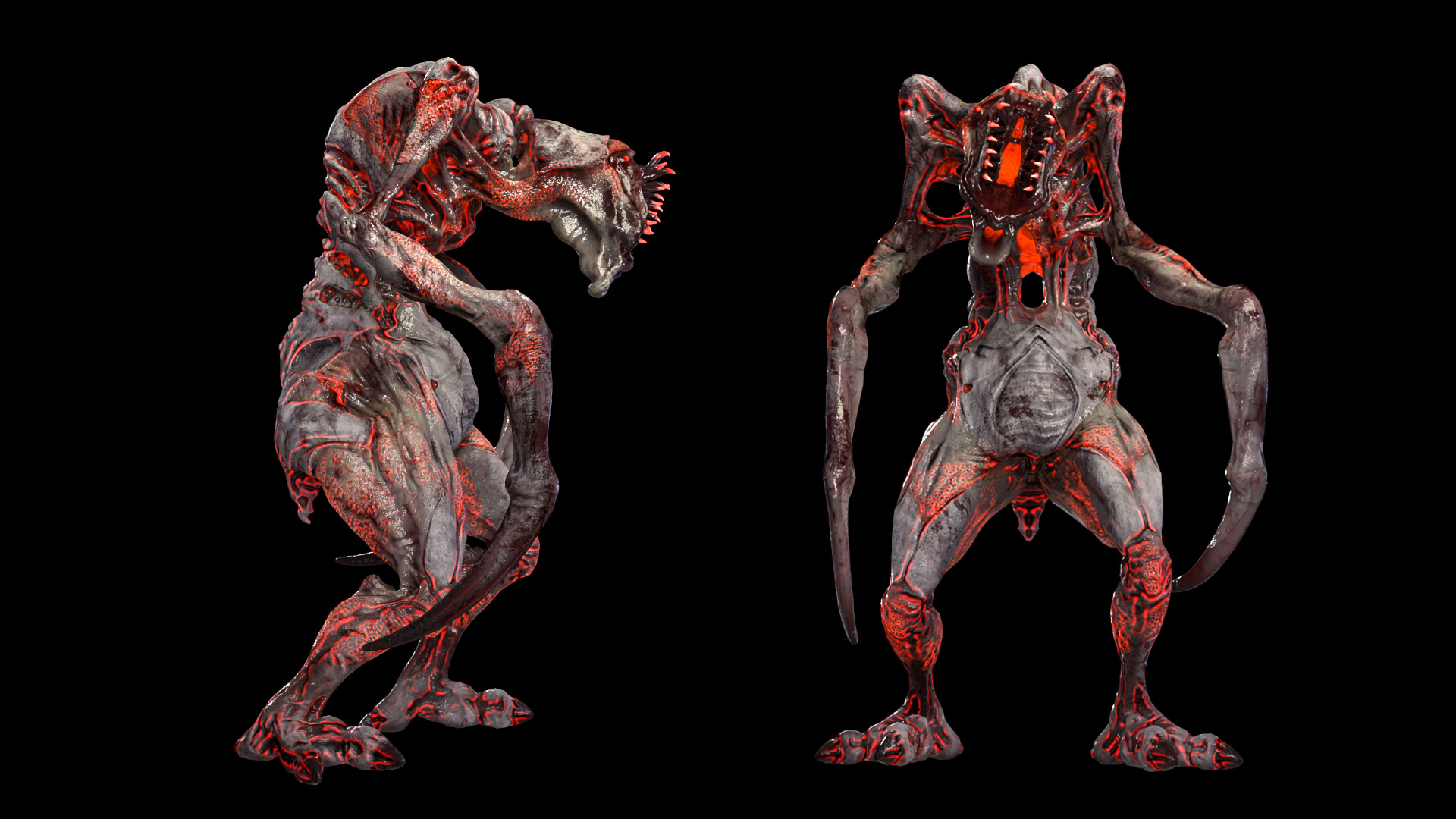 Roach Monster Low-poly 3D model_11