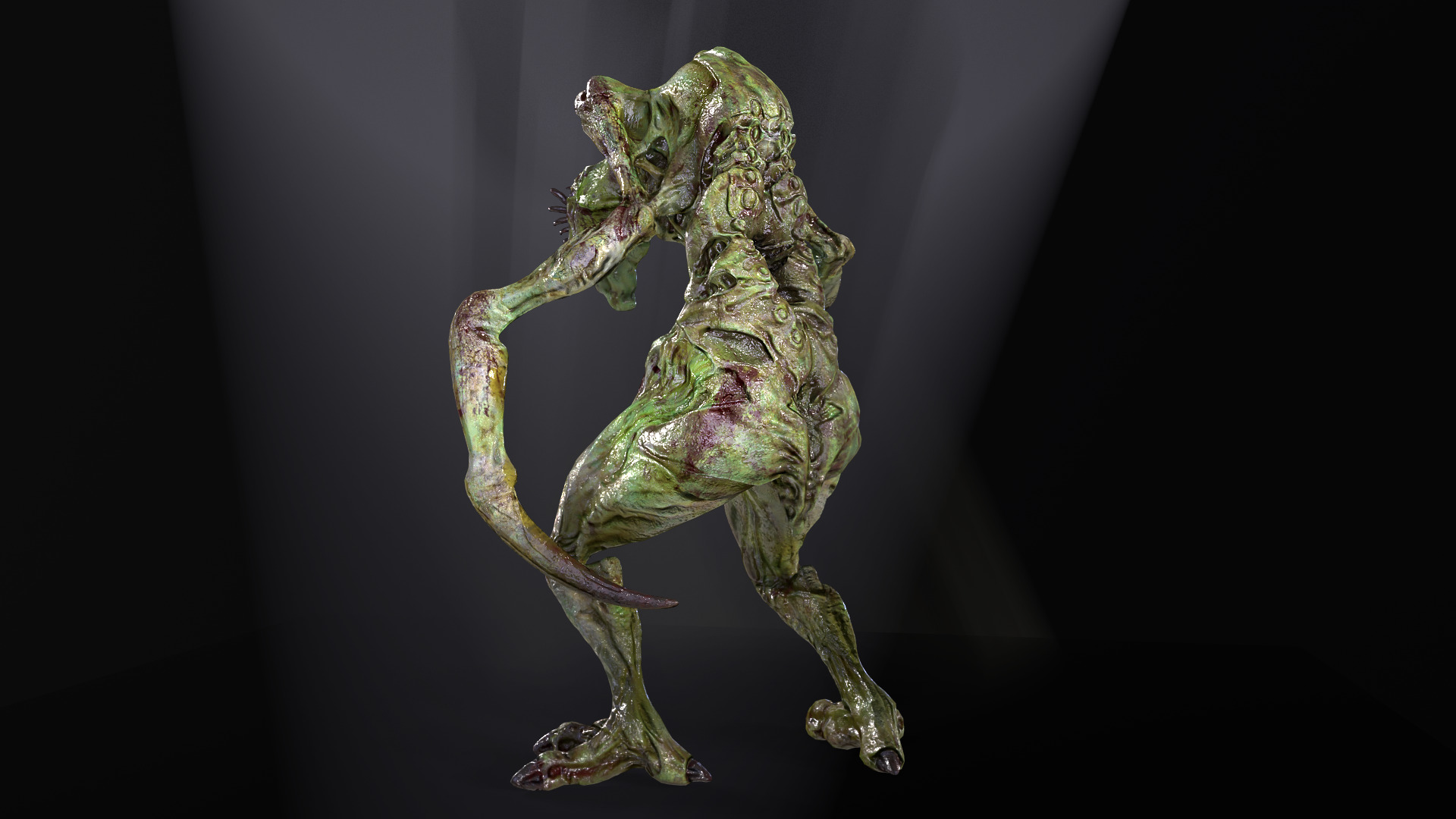 Roach Monster Low-poly 3D model_13