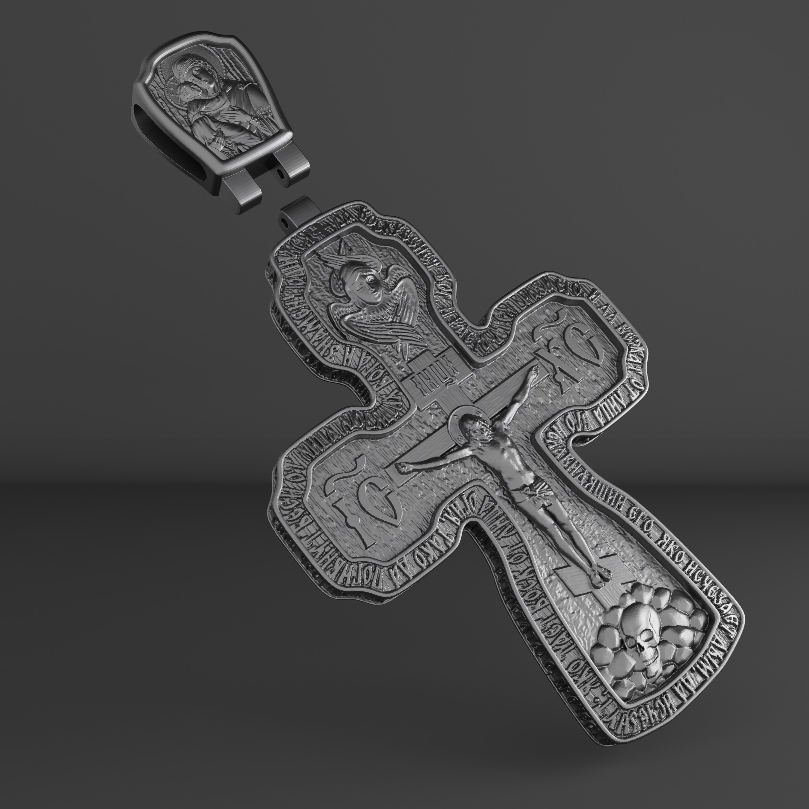 Cross orthodox christianity saints 3D print model 3D print model_4