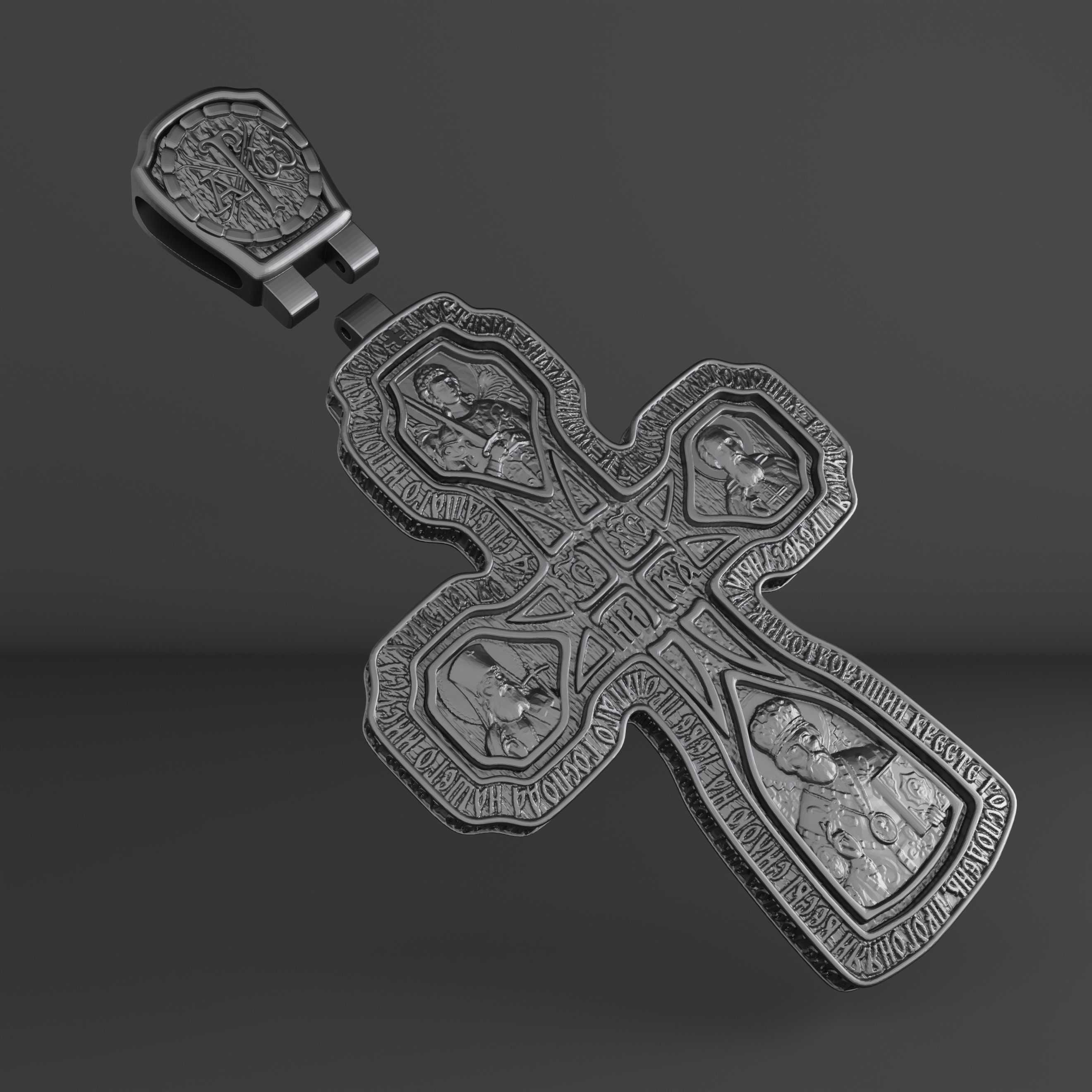 Cross orthodox christianity saints 3D print model 3D print model_5