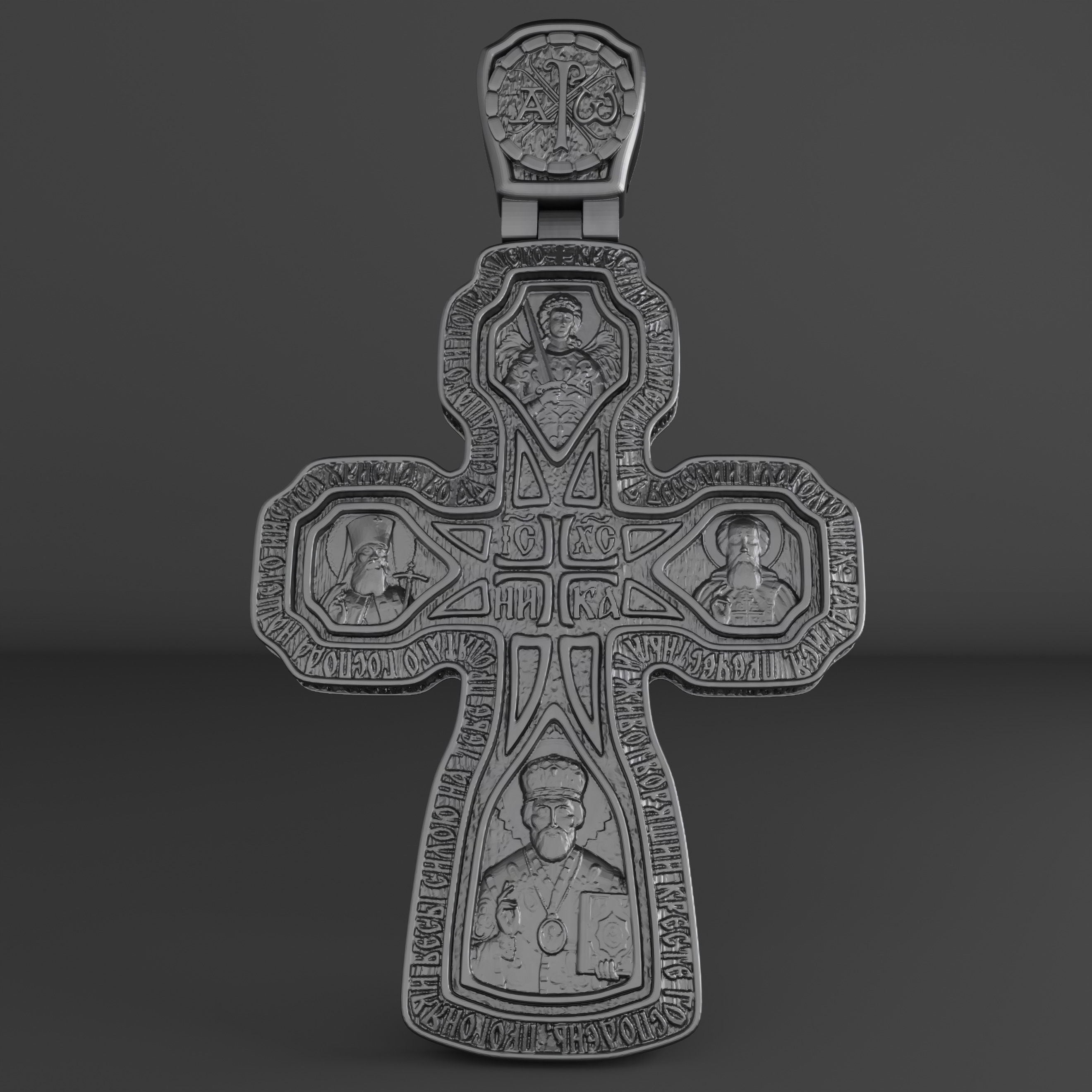 Cross orthodox christianity saints 3D print model 3D print model_3