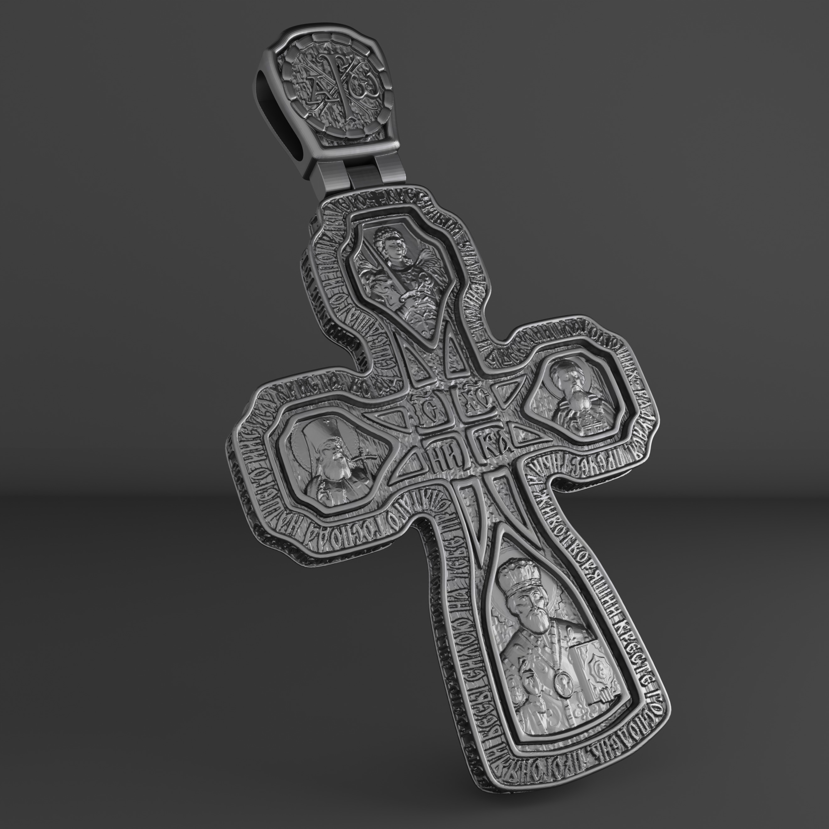 Cross orthodox christianity saints 3D print model 3D print model_1