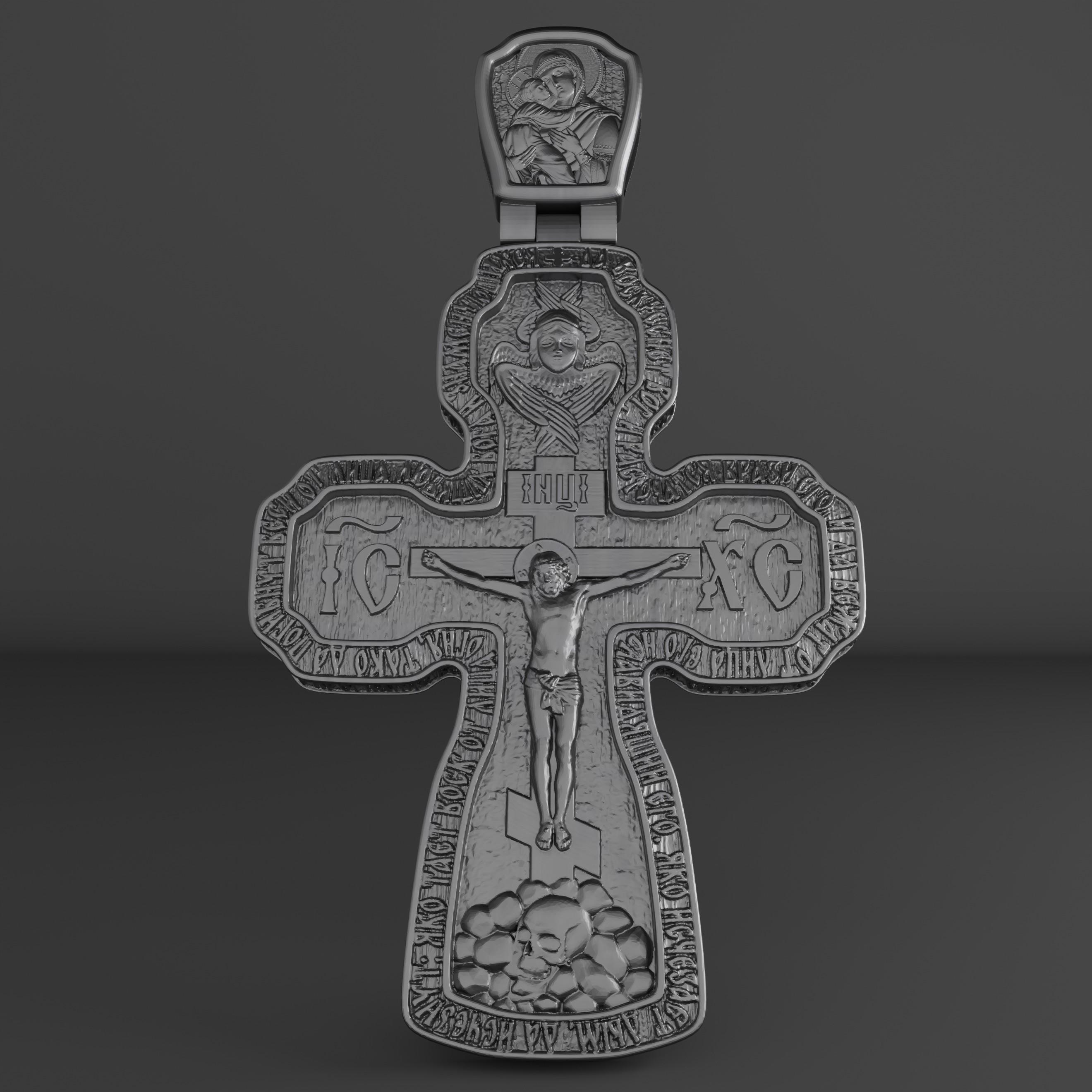 Cross orthodox christianity saints 3D print model 3D print model_2