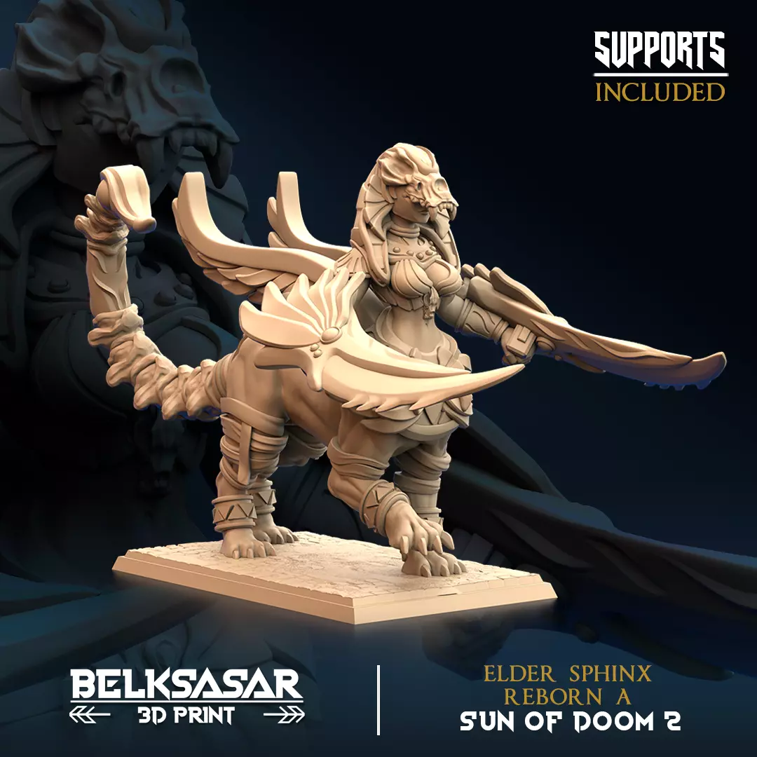 Elder Sphinx Reborn A 3D print model_0
