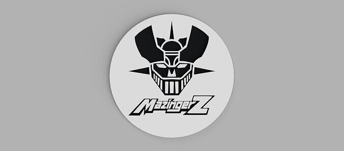 Mazinger Z Logo 2 Coasters Free 3D print model