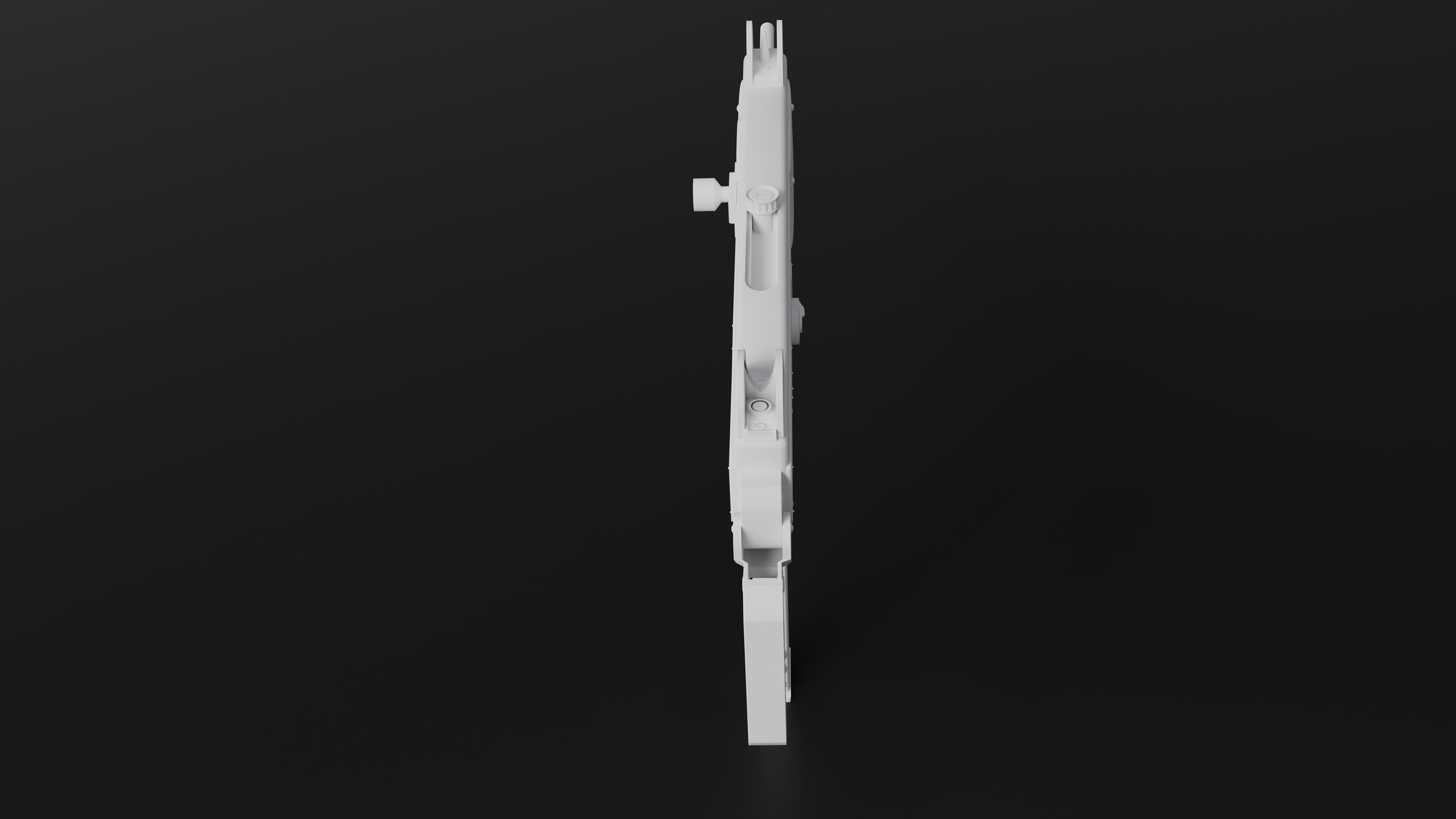 Mini Uzi Sub Machine Gun SubD Model  3D model_9