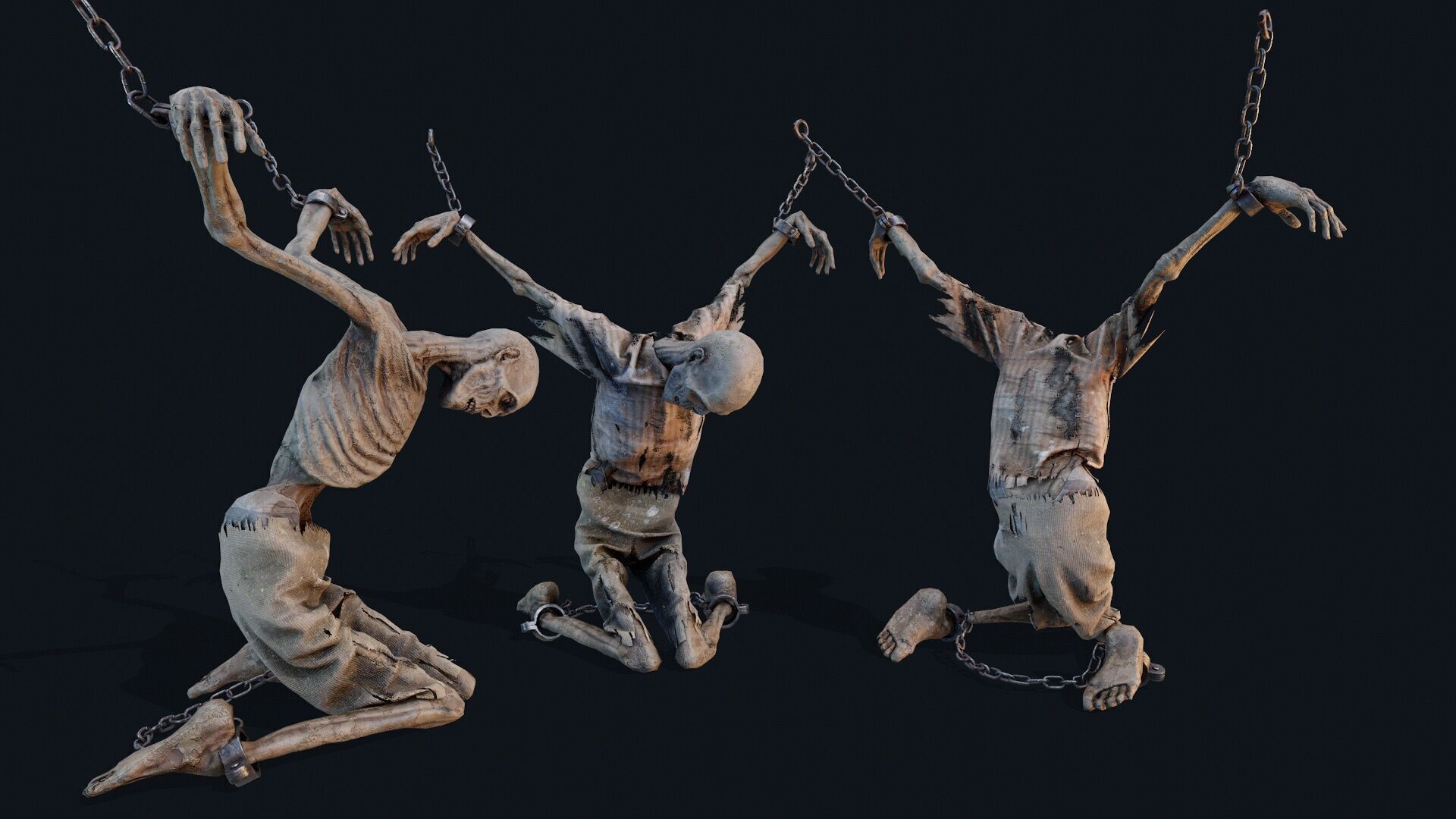 Human corpse 05 Low-poly 3D model_3