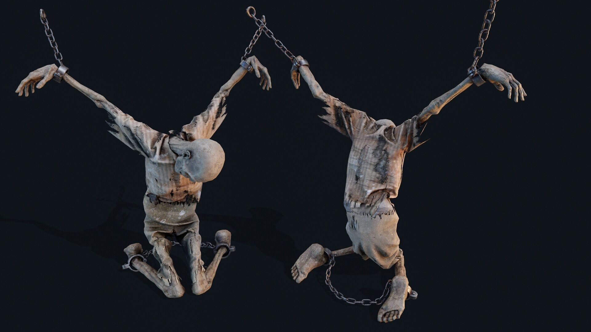 Human corpse 05 Low-poly 3D model_1