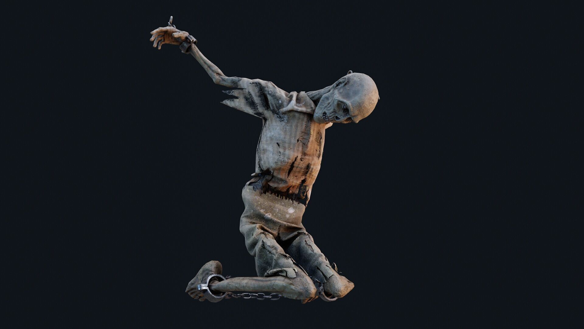 Human corpse 05 Low-poly 3D model_2