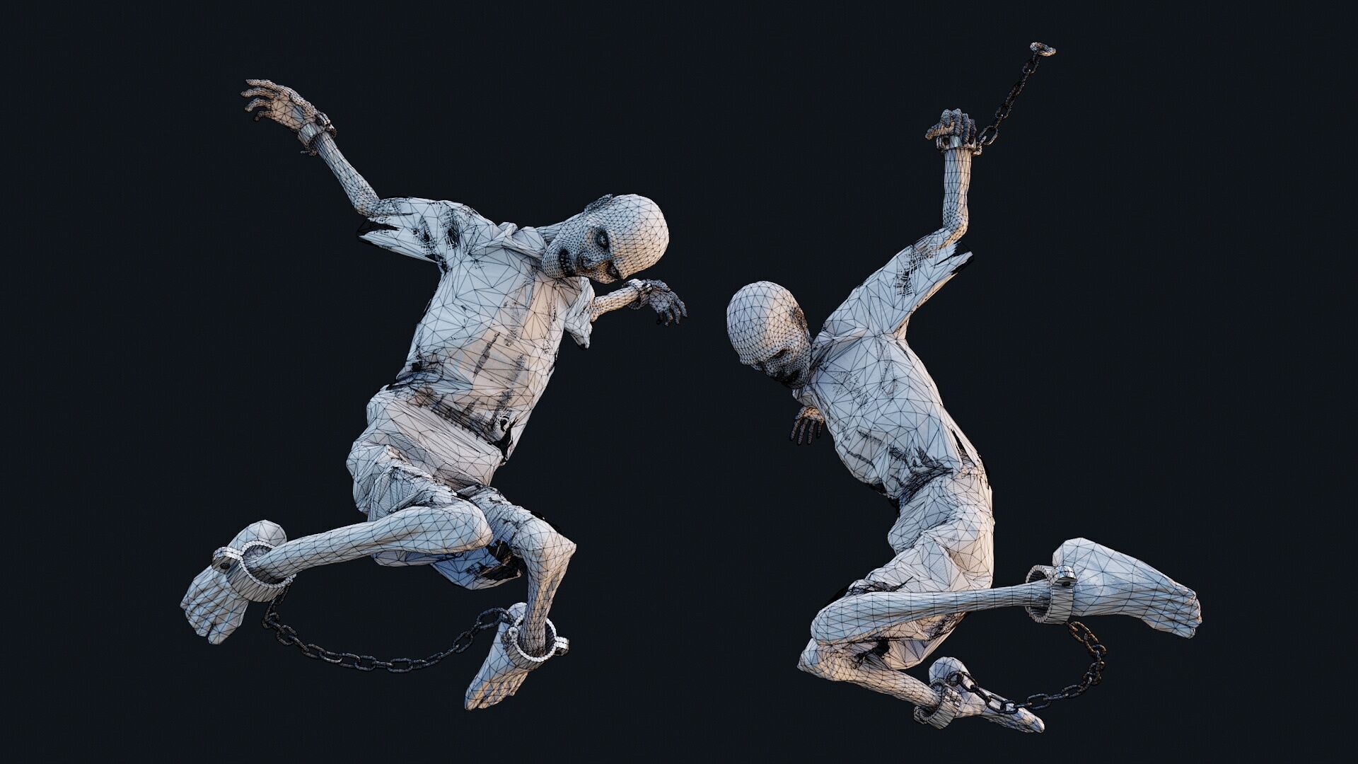 Human corpse 05 Low-poly 3D model_9