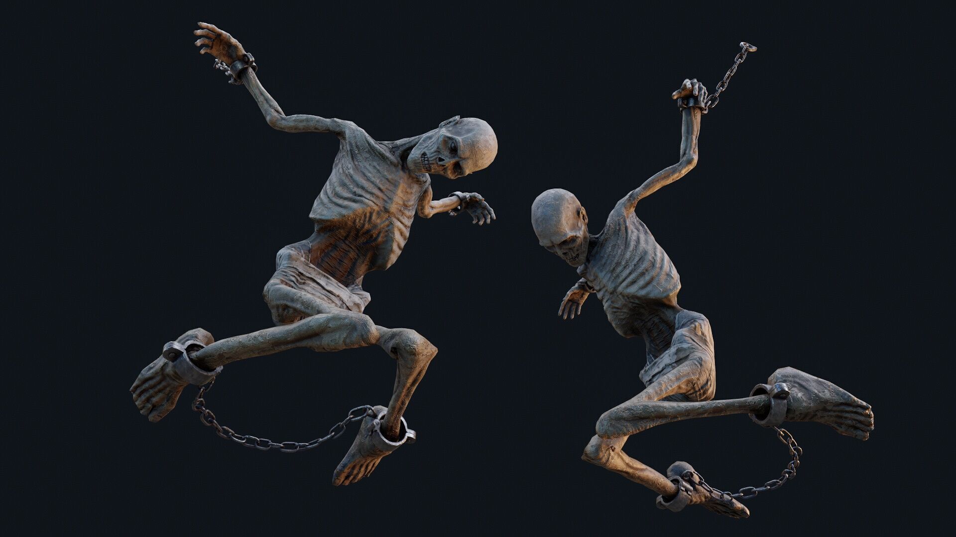 Human corpse 05 Low-poly 3D model_7