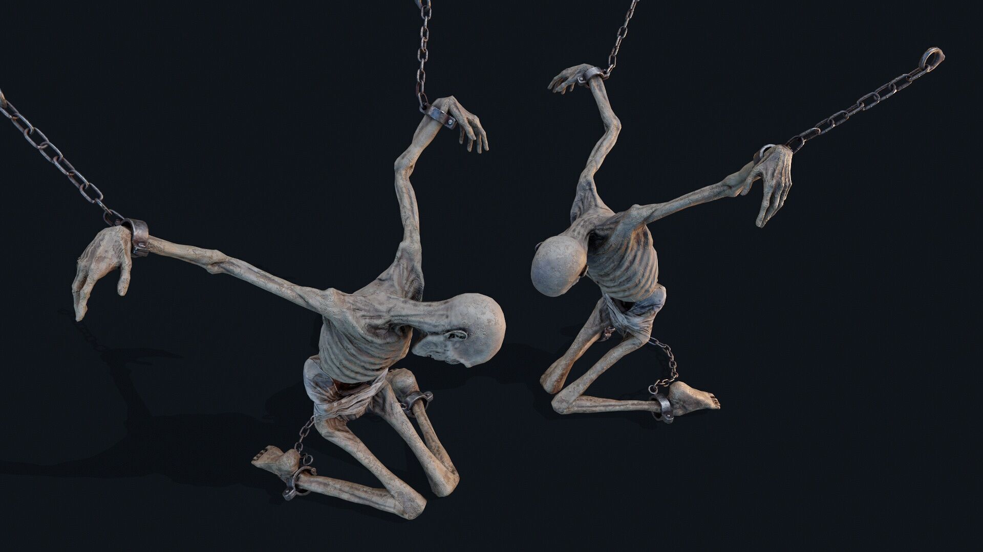 Human corpse 05 Low-poly 3D model_6