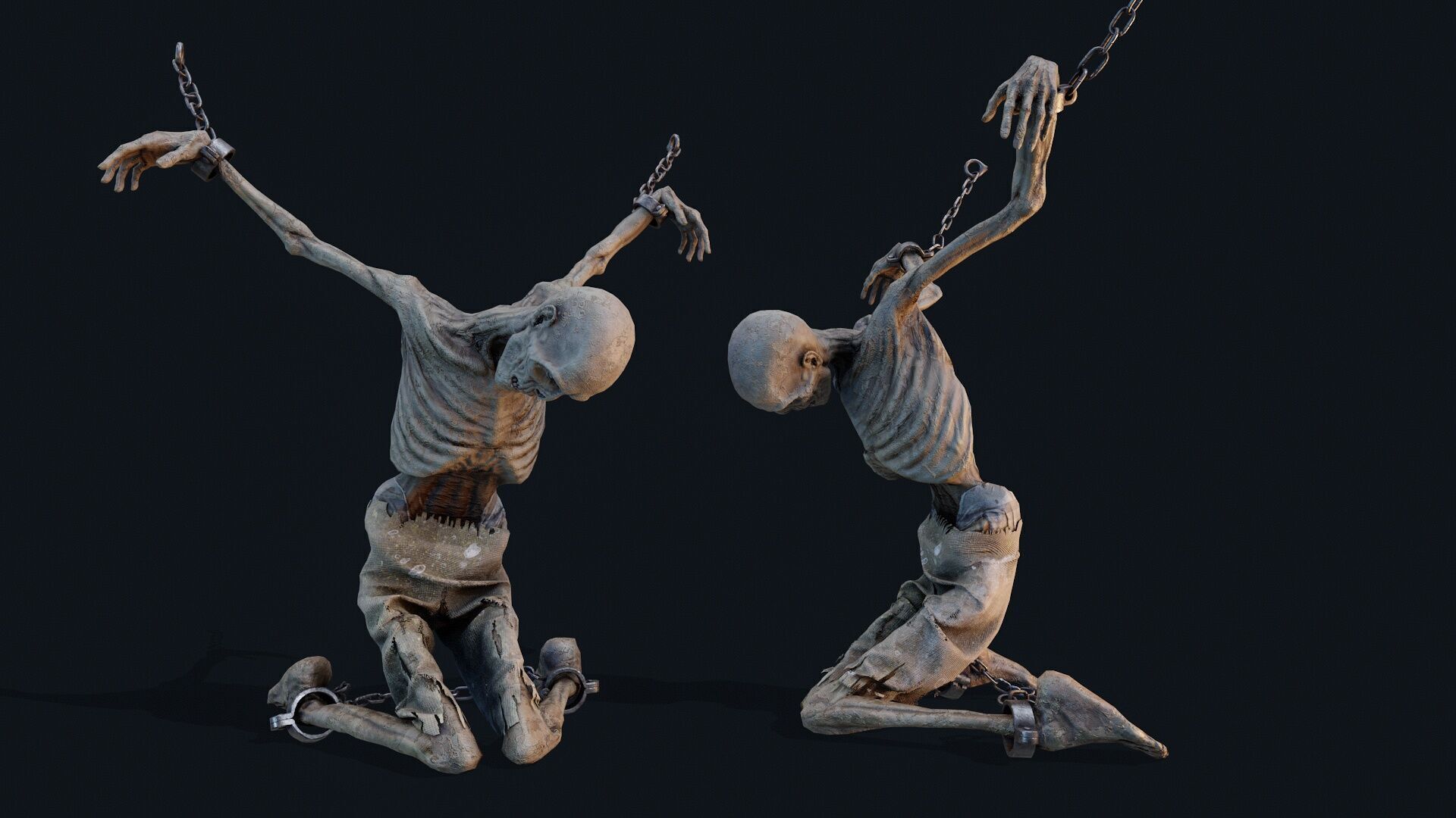 Human corpse 05 Low-poly 3D model_4
