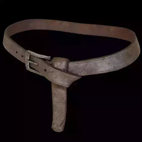 Leather Belt Low-poly 3D model
