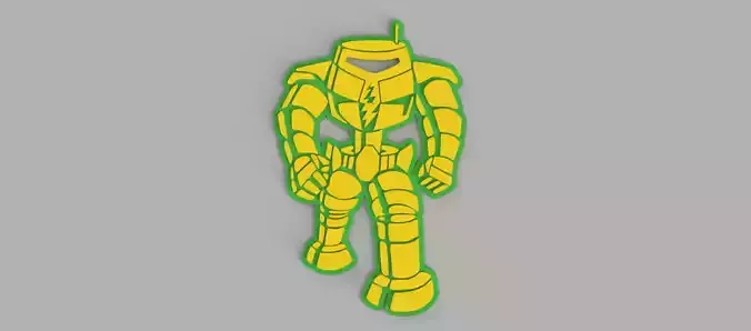 Robot Sheldon Cooper From Big Bang Theory Logo Wall Picture Free 3D print model