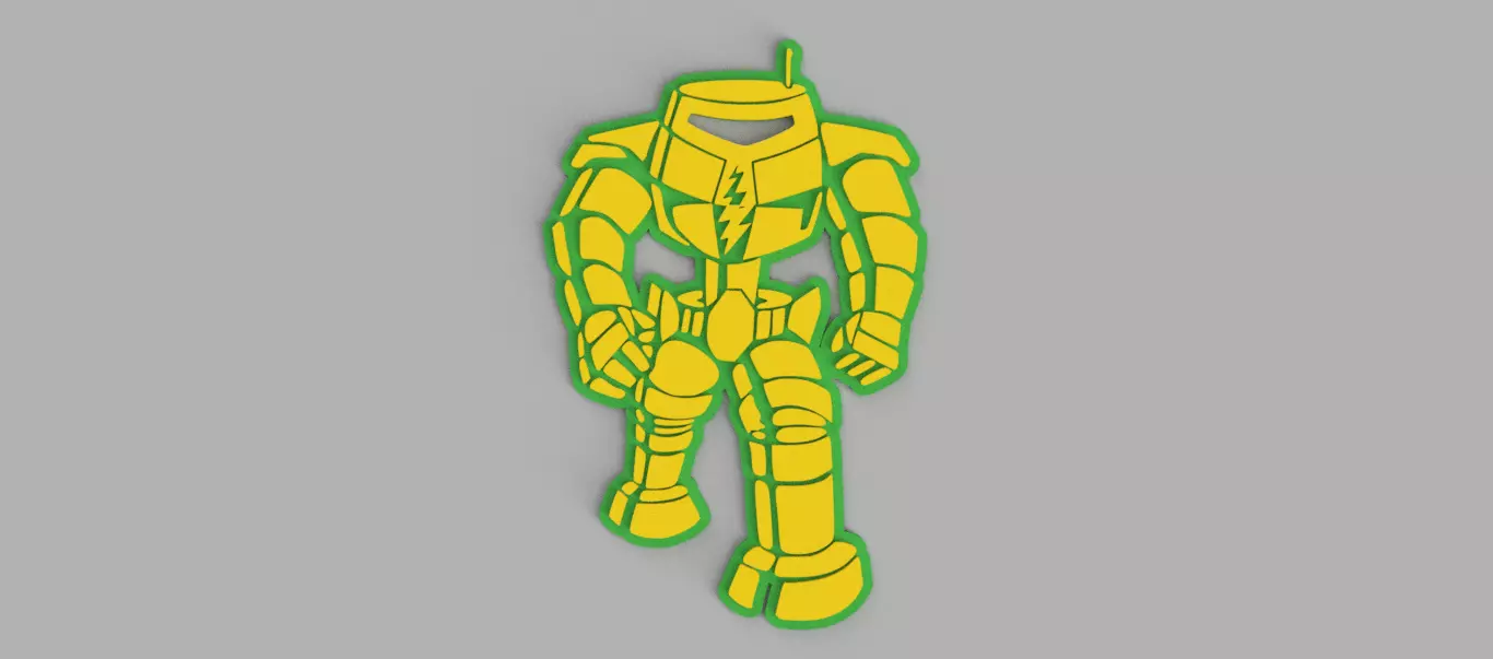 Robot Sheldon Cooper From Big Bang Theory Logo Wall Picture Free 3D print model_0