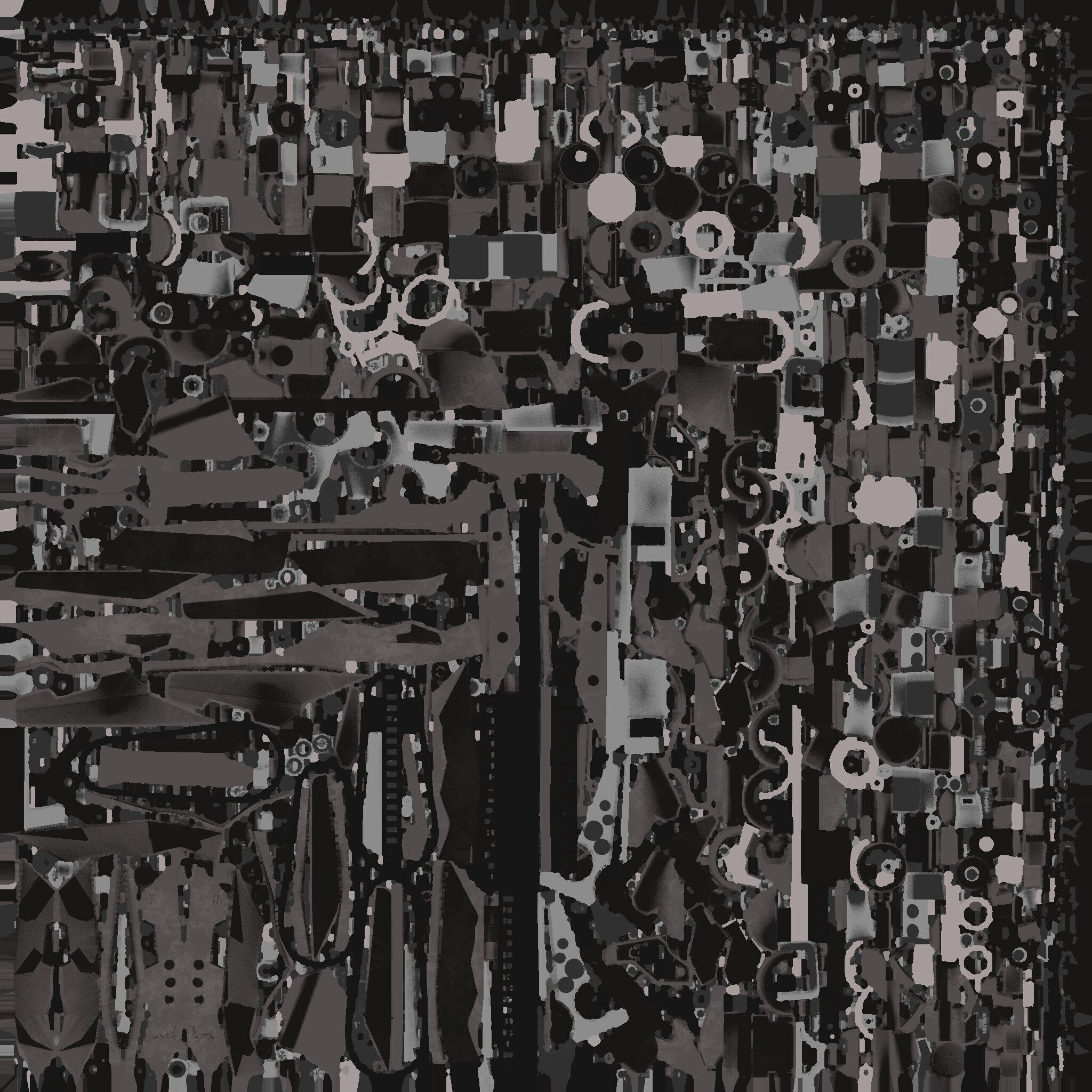 Futuristic War Mech robot Fully Rigged Low-poly 3D model_25